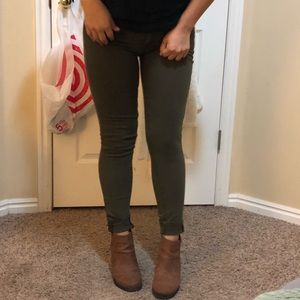 Lucky brand olive green jeans